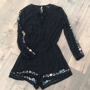 Kendall & Kylie large embroidered ROMPER